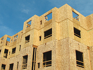 OSB used in commercial construction