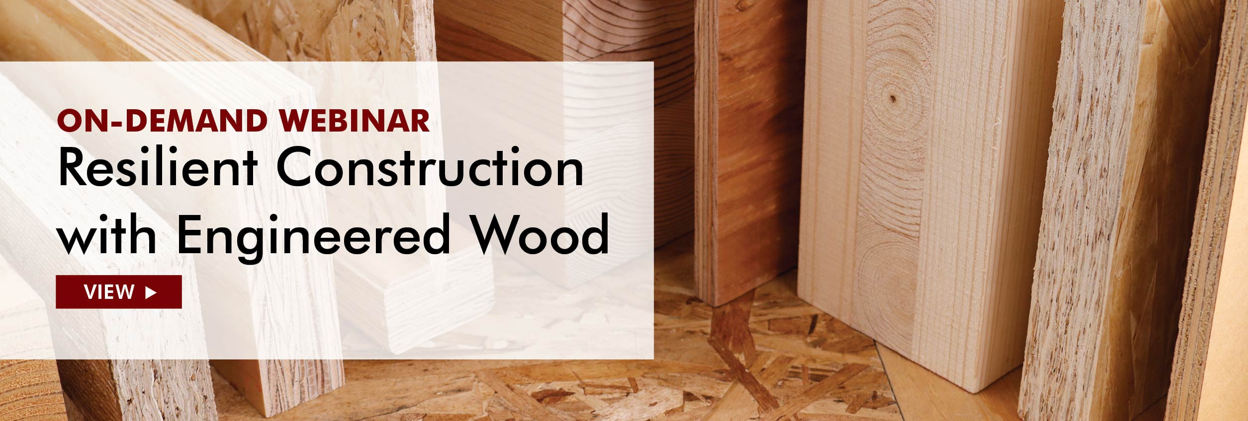 Resilient Construction with Engineered Wood Webinar