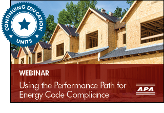 performance path for energy code compliance